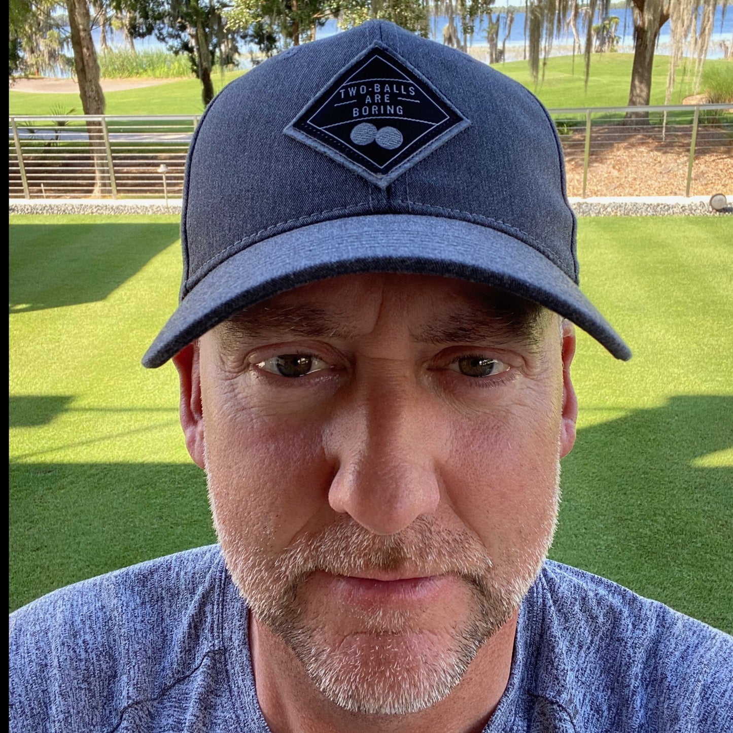 Grey "Two Balls" Hat